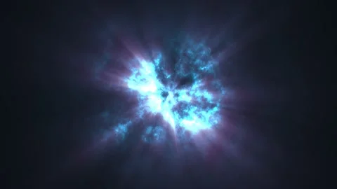 Abstract blue cloudy overcast sky and sun rays in bad weather, abstract bac.. Video stock 231130322