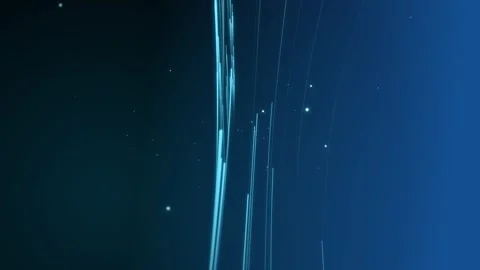 Abstract blue color particles wave motion background. Stock Footage 344229798