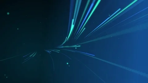 Abstract blue color particles wave motion background. Stock Footage 344229892