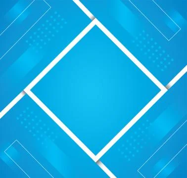 Abstract blue color square background vector Stock Illustration