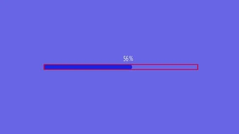 Abstract blue color waiting loading bar illustration. Stock Illustration