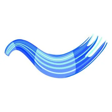 Abstract blue color wave liquid motion flowing Stock Illustration