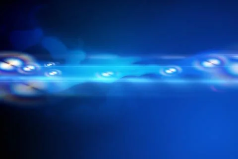 Abstract blue colored background with lens flares Stock Illustration
