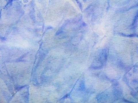 Abstract blue colored silk batik textile background - abstract blue colore... Stock Photos
