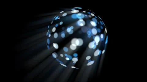 Abstract blue comet Stock Footage 24753455