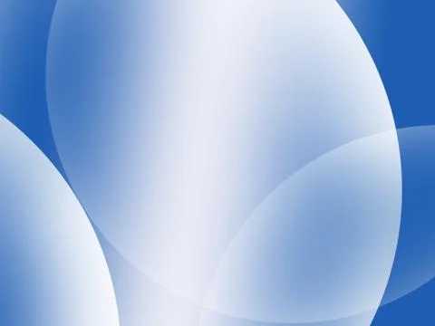 Abstract Blue Composition with lines and curves Stock Illustration