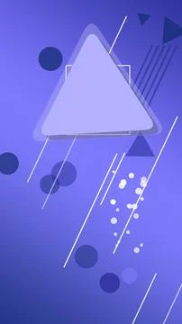 Abstract blue composition with a luminous triangle, soft circles, and dynam.. Stock Illustration