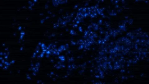 Abstract Blue Computer Hex Code Algorithm Hud Design Template Banner Backgrou 스톡 사진