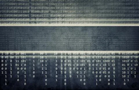 Abstract blue computer technology background Stock Photos