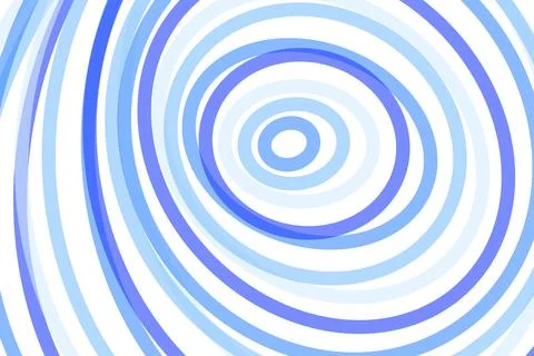 Abstract blue concentric circle pattern on white background Stock Illustration