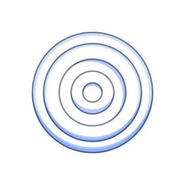 Abstract blue concentric circles creating ripple effect Stock Illustration