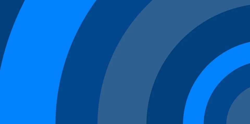 Abstract blue concentric circles creating a modern and dynamic background Stock Illustration