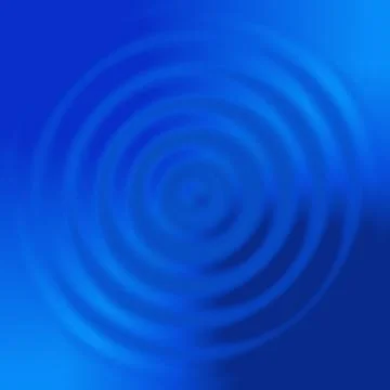 Abstract blue concentric circles Stock Illustration