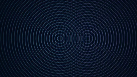 Abstract blue concentric circles pattern animated with subtle light shifts .. Stock Footage 339947614