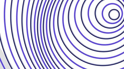 Abstract Blue Concentric Circles Pattern Background イラスト素材