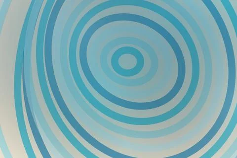 Abstract blue concentric circles pattern on background Stock Photos