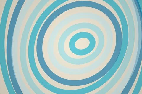 Abstract blue concentric circles pattern on a light background Stock Photos