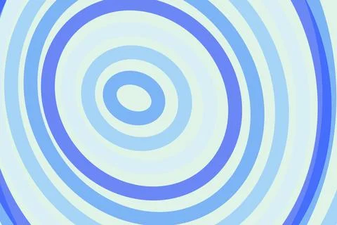 Abstract blue concentric circles pattern on white background Stock Photos