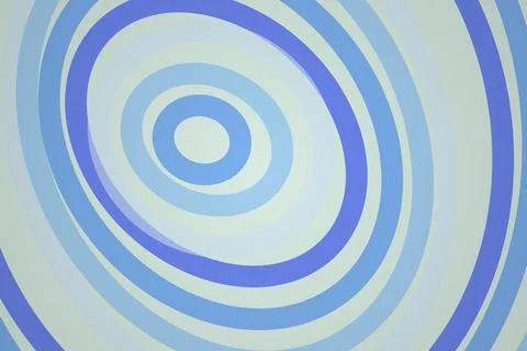 Abstract blue concentric circles pattern on light background Stockfoto's