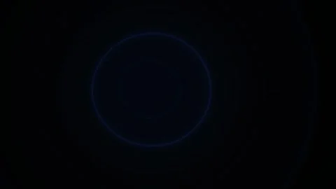 Abstract Blue Concentric Circles Pulsing on Dark Background Looping Motion .. Stock Footage 345273699