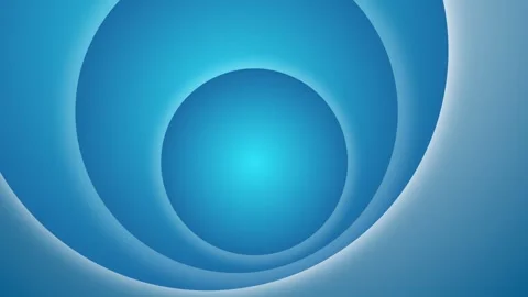 Abstract Blue Concentric Layers Circles Background Template Stock Footage 319009966