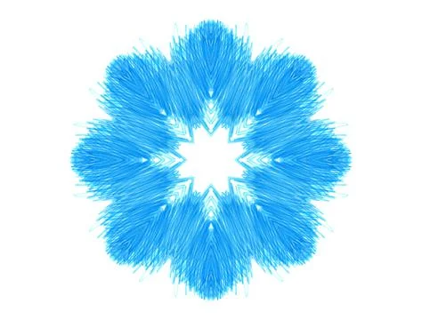 Abstract blue concentric pattern shape Stock Illustration