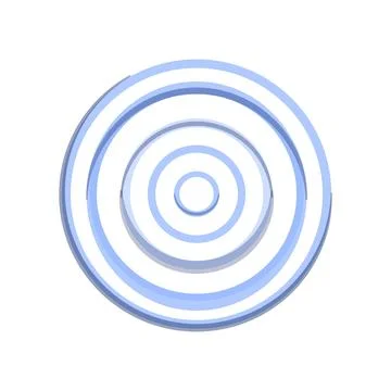 Abstract blue concentric rings expanding clean design Stock Illustration