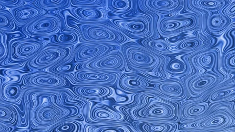 Abstract blue concentric ripple pattern background, optical illusion motion loop Stock Footage 341922093