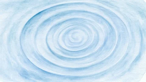 Abstract blue concentric spiral background, hand drawn digital stop motion .. Stock Footage 342046194