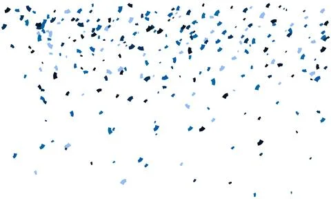 Abstract blue confetti falling on white background.  Perfect for celebrator.. イラスト素材