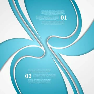 Abstract blue corporate wavy pattern design Stock Illustration