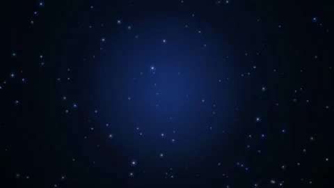 Abstract blue cosmic space background with shimmering stars and glowing nebula Stock-Footage 346206322