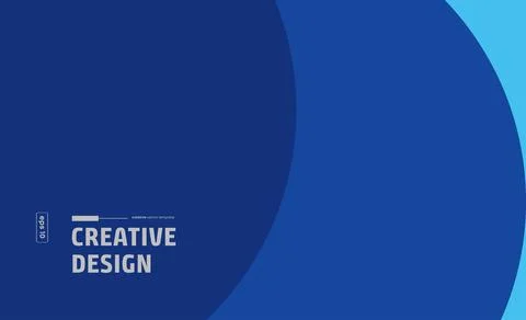 Abstract Blue Creative Design Background Vector Template Stock Illustration