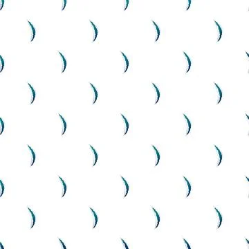 Abstract blue crescent pattern on white background Illustrazione stock