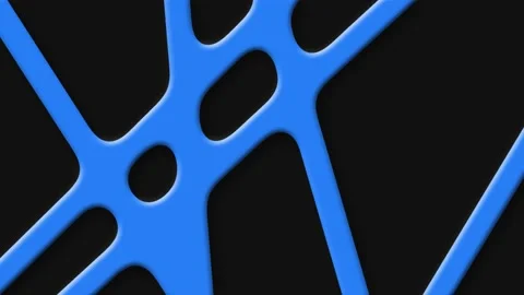 Abstract Blue Crossing Lines Animation.  Stock Footage 222990731