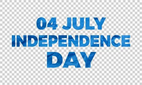 Abstract Blue Crumpled Paper Texture 04 July Independence Day Typography Te.. Stock Illustration