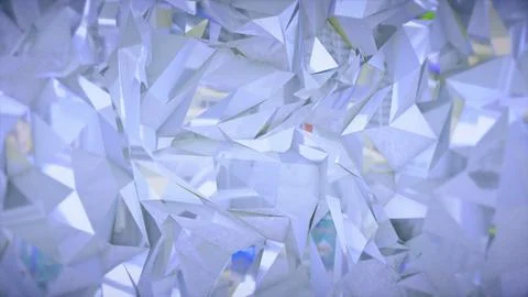 Abstract blue crystal low poly geometric background Stockillustratie