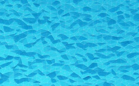 Abstract blue crystallized background. Cg graphics of the polygone surface Stock Illustration