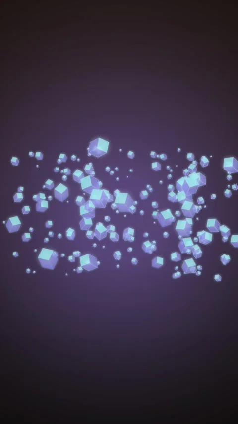 Abstract blue cube animation for technology and futuristic concepts Video stock 327941743