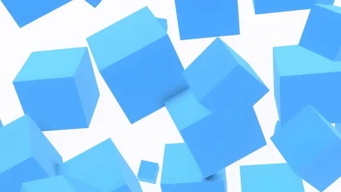 Abstract blue cubes background Stock Footage 99792988