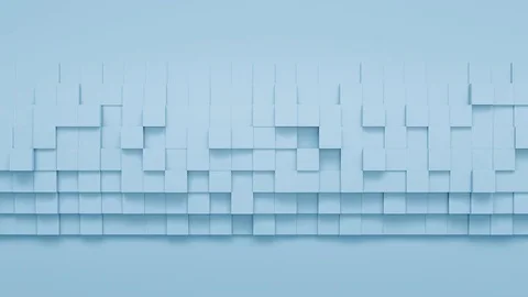 Abstract blue Cubes Background Random Motion, 3d Loopable Animation 4k Vidéo 71437276