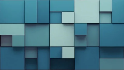 Abstract blue Cubes Background Random Motion, 3d Loopable Animation 4k Stock Footage 71473530