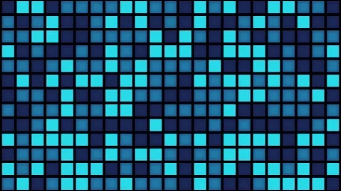 Abstract Blue Cubes Background Random Motion, 3d Loopable Animation 4k Stock Footage 74270539