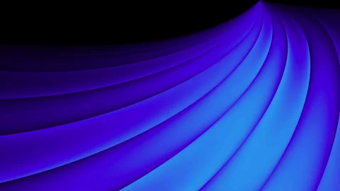 Abstract blue curved wave lines motion background loop video Stock Footage 345710262