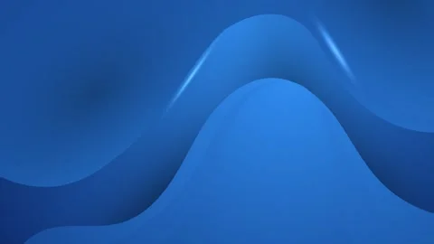 Abstract blue curvy pattern with geometric and linear elements seamless 4k video Stock Footage 295495240