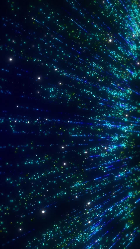 Abstract Blue Cyan Particle Streams Vertical Background 動画素材 337776286