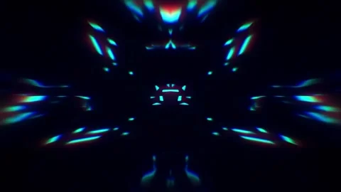 Abstract Blue Cyber Hexagon Pulse VJ Loop Background Stock Footage 339288731