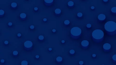 Abstract Blue Cylinders Rhythmic Animation - Digital Audio Equalizer Loop Stock Footage 340435672