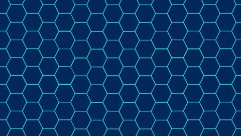 Abstract blue dark hexagon pattern background technology style. Modern futuri Stock Illustration