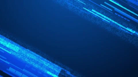 Abstract Blue Data Interface With Copy Space Stock Footage 341354421